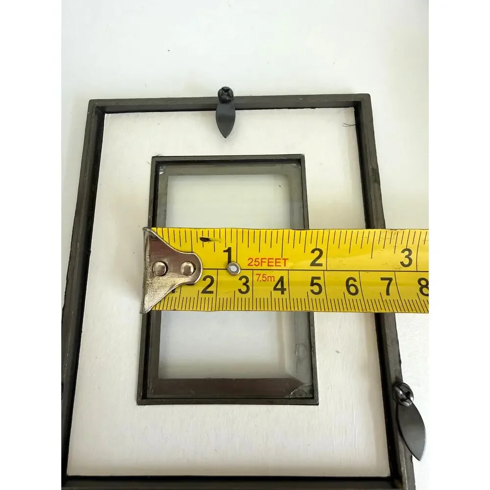 VTG Weston Gallery Ornate Bronze Metal Filigree Tabletop Picture Frame 4x5 Outer